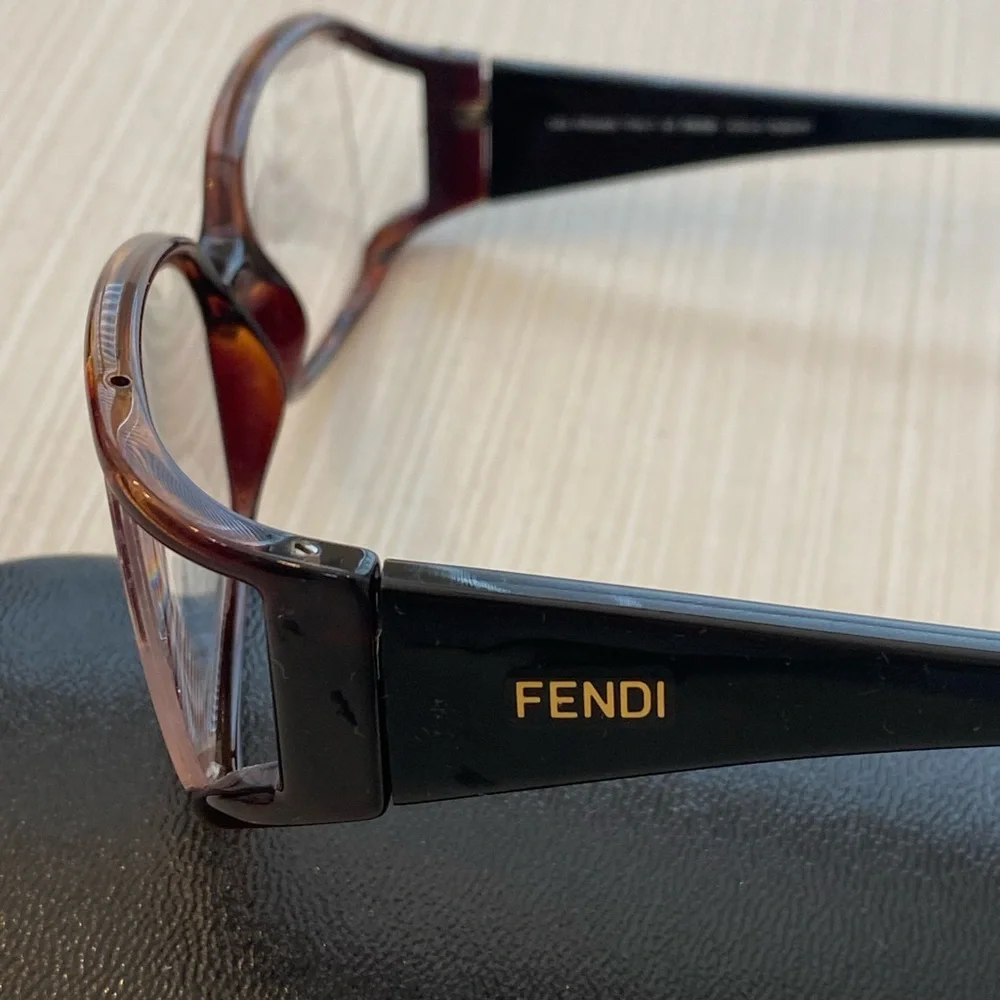 Fendi Unisex Brown Eyeglasses